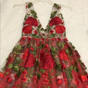 Custom embroidered dress